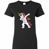 Inktee Store - Dabbing Unicorn Shirt - Funny Unicorn Dab Women'S T-Shirt Image
