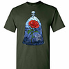 Inktee Store - Disney Beauty The Beast The Rose In Glass Graphic Men'S T-Shirt Image