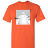 Inktee Store - Disney Big Hero 6 Baymax Taped Holes Graphic Men'S T-Shirt Image