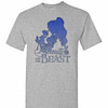 Inktee Store - Disney Beauty And The Beast Belle Smell A Rose Profile Men'S T-Shirt Image