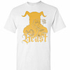 Inktee Store - Disney Beauty The Beast Sunset Silhouette Graphic Men'S T-Shirt Image