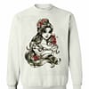 Inktee Store - Disney Beauty And The Beast Belle Drawing Rose Graphic Sweatshirt Image