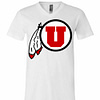 Inktee Store - Utah Utes V-Neck T-Shirt Image
