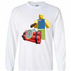 Inktee Store - The Noob Poking A Bomb With A Stick Roblox Long Sleeve T-Shirt Image