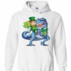 Inktee Store - Leprechaun Dinosaur T Rex St Patricks Day Hoodie Image