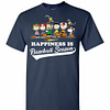 Inktee Store - Snoopy Peanuts Happiness Is Baseball Season Men'S T-Shirt Image