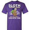 Inktee Store - Sloth Hiking Team We Will Get There When We Get There Men'S T-Shirt Image