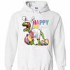 Inktee Store - Happy Eastrawr T Rex Dinosaur Easter Bunny Egg Hoodies Image