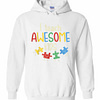 Inktee Store - I Teach Awesome Kids Autism Awareness Puzzle Teacher Hoodies Image