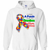Inktee Store - I Wear A Puzzle For My Grandson - Autism Awareness Hoodies Image