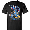 Inktee Store - Mickey Donald Goofy The Three Tennessee Titans Football Men'S T-Shirt Image