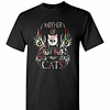 Inktee Store - Floral Mother Of Cats Men'S T-Shirt Image