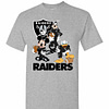 Inktee Store - Mickey Donald Goofy The Three Oakland Raiders Football Men'S T-Shirt Image