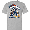 Inktee Store - Mickey Donald Goofy The Three Denver Broncos Football Men'S T-Shirt Image