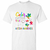 Inktee Store - Autism Awareness Colour The Line Men'S T-Shirt Image