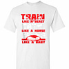 Inktee Store - Train Like A Beast Eat Like A Horse Sleep Like A Baby Men'S T-Shirt Image