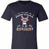 Inktee Store - Llama Autism Awareness To Be Different Premium T-Shirt Image