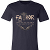 Inktee Store - Mens Fathor Like Dad Hugin And Munin Valknut Tsh Premium T-Shirt Image