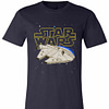 Inktee Store - Star Wars Millenium Falcon Squared Premium T-Shirt Image