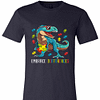 Inktee Store - Dinosaur Puzzle Piece Autism Awareness Boys Kids Premium T-Shirt Image