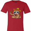 Inktee Store - Cinco De Mayo Sloth Halloween Mexican Day Of Dead Premium T-Shirt Image