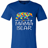 Inktee Store - Mama Bear Autism Awareness Autism Mom,Mommy Premium T-Shirt Image