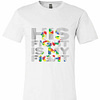 Inktee Store - His Fight Is My Fight Autism Awareness And Support Premium T-Shirt Image
