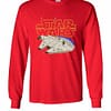 Inktee Store - Star Wars Millenium Falcon Squared Long Sleeve T-Shirt Image