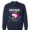 Inktee Store - Nana Shark Autism Awareness Nana Baby Shark Autism Sweatshirt Image