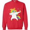Inktee Store - Unicorn Dabbing Cinco De Mayo Sweatshirt Image