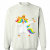 Inktee Store - Unicorn Dabbing Cinco De Mayo Sweatshirt Image