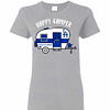 Inktee Store - Los Angeles Dodgers Happy Camper Women'S T-Shirt Image