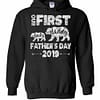 Inktee Store - Funny First Fathers Day Dad And Baby Bear 2019 Hoodies Image