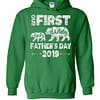 Inktee Store - Funny First Fathers Day Dad And Baby Bear 2019 Hoodies Image