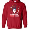 Inktee Store - I Love You 3000 Gift Dad And Daughter Iron Man Avengers Hoodies Image
