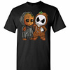 Inktee Store - Baby Groot And Jack Skellington Men'S T-Shirt Image
