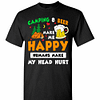 Inktee Store - Camping Beer Make Me Happy Humans Make My Head Men'S T-Shirt Image