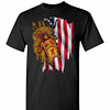 Inktee Store - Independence Day 4Th Of July Fireball America Flag Men'S T-Shirt Image