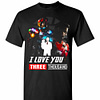 Inktee Store - I Love You 3000 Gift Dad And Daughter Iron Man Avengers Men'S T-Shirt Image