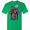 Inktee Store - Captain America Songoku And Iron Man Vegeta Dragon Balls Men'S T-Shirt Image