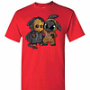 Inktee Store - Baby Groot And Toothless Men'S T-Shirt Image