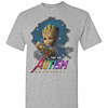 Inktee Store - Baby Groot Infinity Gauntlet Fight For Autism Awareness Men'S T-Shirt Image