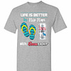 Inktee Store - Life Is Better In Flip Flops With Coors Light Men'S T-Shirt Image