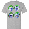 Inktee Store - Joker Faces Of Insanity Men'S T-Shirt Image