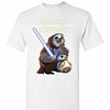 Inktee Store - Slow Wars The Sloth Awakens Slowly Men'S T-Shirt Image