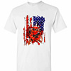 Inktee Store - Deadpool American Flag Men'S T-Shirt Image