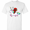 Inktee Store - Deadpool And Unicorn Oh Snap Men'S T-Shirt Image