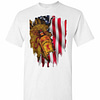 Inktee Store - Independence Day 4Th Of July Fireball America Flag Men'S T-Shirt Image