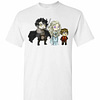 Inktee Store - Jon Snow Daenerys Targaryen Tyrion Lannister Chibi Adult Men'S T-Shirt Image