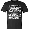 Inktee Store - Being A Cheer Mom Taught Me Patience And Every Curse Premium T-Shirt Image